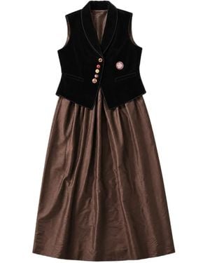 Commun's Chaqueta Con Solapas De Esmoquin - Marrón