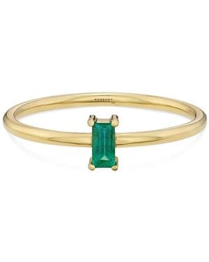 ROSEKEY 18Kt Gelbgoldring Mit Smaragd - Mettallic