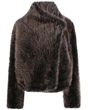 BB COUTURE Susan Faux-Fur Jacket - Black