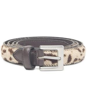 Peserico Buckle-Fastening Leather Belt - Grey