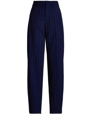 Ralph Lauren Cassidy Mid-Rise Tailored Trousers - Blue