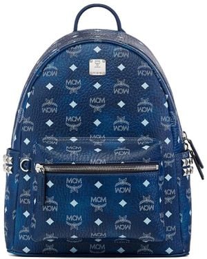 MCM Stark Rucksack Mit Nieten - Blau