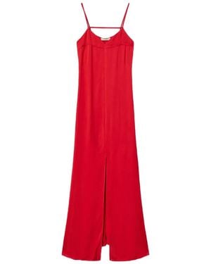 Twinset Satin Slip Dress - Red