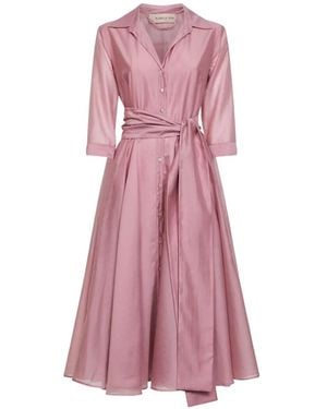 Blanca Vita Alaky Belted Midi Dress - Pink