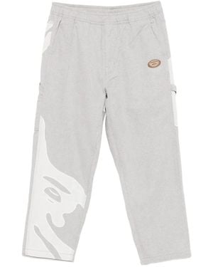 Aape By A Bathing Ape Logo-Patch Trousers - White