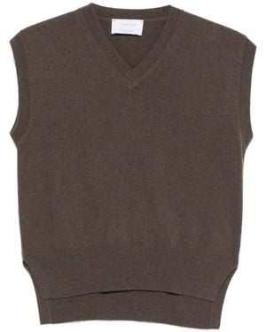 Daniele Fiesoli V-Neck Vest - Brown