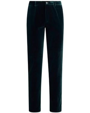 Etro Pantalon En Velours - Blue