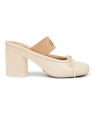 MM6 by Maison Margiela Anatomic Numeric Mules - White