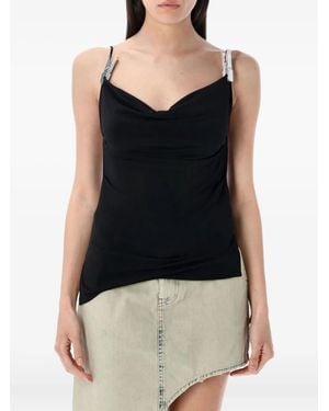 Coperni Cowl Neckline Tank Top - Black