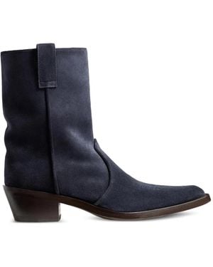 KHAITE Clive Ankle Boots - Blue