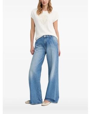 Joop! Logo-Embellished Short-Sleeve Top - Blue