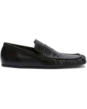 Jil Sander Leather Loafers - Black