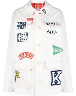 KENZO Sailor Logo-Appliqué Jacket - White