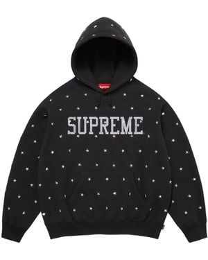 Supreme Studded Hoodie - Black