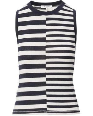 Rag & Bone Débardeur À Rayures - Blue