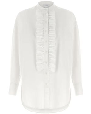 Nude Ruches Shirt - White