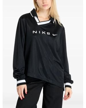 Nike Dri-Fit Jacquard Long-Sleeves Jersey - Black