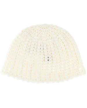 THE GARMENT Andalusia Crochet Beanie Hat - White