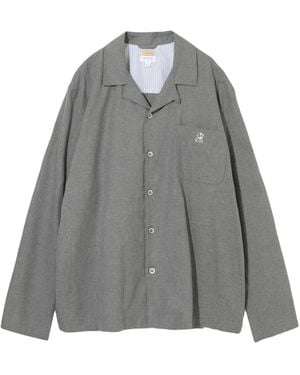 Undercover Camisa de botones con bolsillo en el pecho - Gris