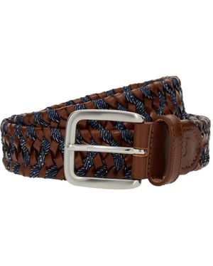 BOGGI Woven Elasticated Belt - Brown