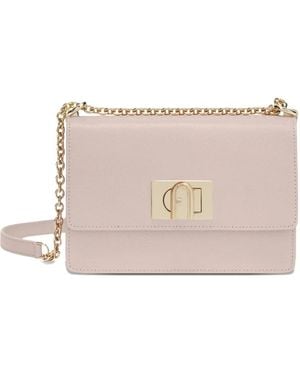 Furla Mini Chain-Strap Flap Crossbody Bag - Pink