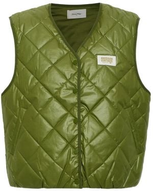 American Vintage Tovabay Gewatteerde Bodywarmer - Groen