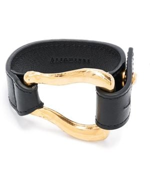 Alighieri The Link Of The Wanderlut Leather Cuff - Black