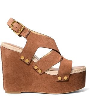 Michael Kors Sandales Espadrilles Raven À Clous - Brown