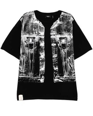 FIVE CM Graphic-Print T-Shirt - Black