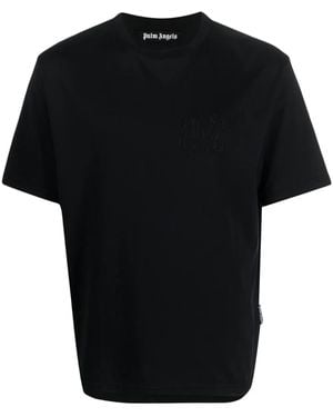 Palm Angels モノグラム Tシャツ - ブラック
