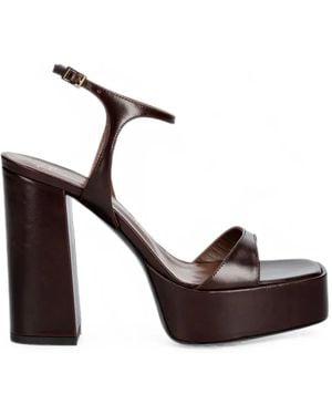 Giuseppe Zanotti Block-Heel Sandals - Brown