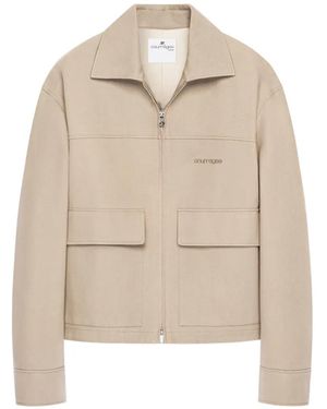 Courreges 2-Pocket Zipped Cotton Jacket - Natural
