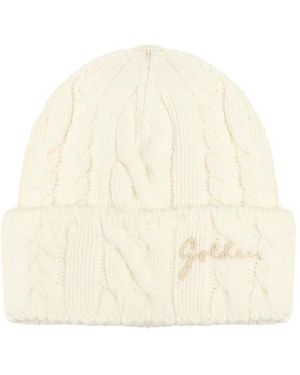 Golden Goose Wool Cable-knit Beanie - ナチュラル