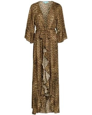 Melissa Odabash Manon Animal-Print Maxi Dress - Natural