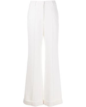 Adam Lippes Cuffed Wide-Leg Pants - White