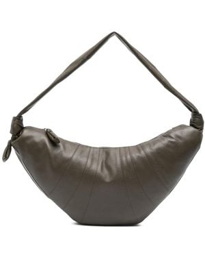 Lemaire Grand Sac Cabas Croissant À Fermeture Zippée - Gris