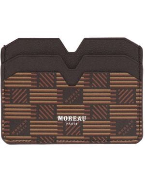 Moreau Tarjetero estampado - Marrón
