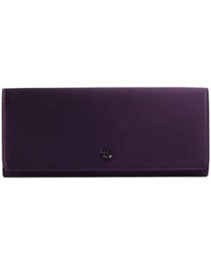 Le Silla Logo-Plaque Clutch Bag - Purple
