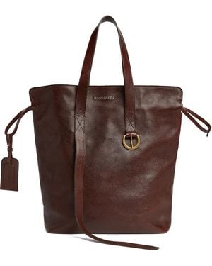 DSquared² Leather Tote Bag - Brown