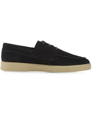 Clarks Lockford Boat Shoes - Black