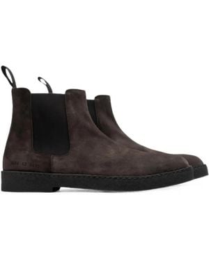 Common Projects Suede Chelsea Boots - Black