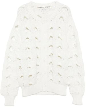Comme des Garçons Jersey Con Aberturas - Blanco
