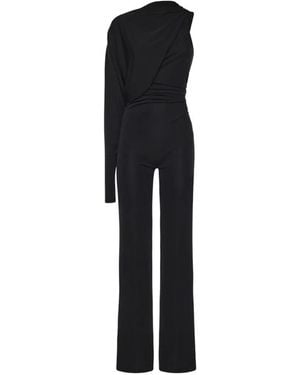 ANDAMANE Draped Jumpsuit - Black