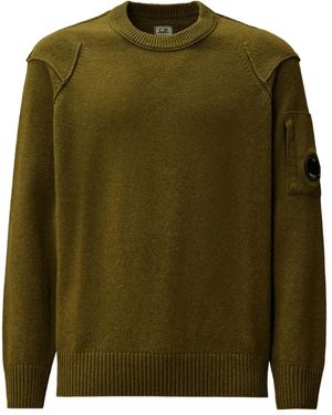C.P. Company Sleeve-Pocket Jumper - Green