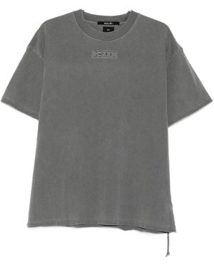 Ksubi Logo-embroidered T-shirt - Gris