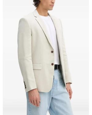 Theory Buttons Flap-pockets Blazer - White