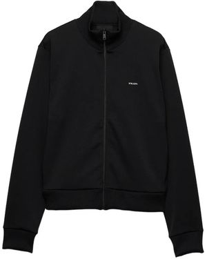 Prada Technical Jersey Blouson Jacket - Black