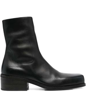 Marsèll Cassello Block-Heel Zip Ankle Boots - Black