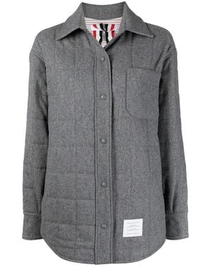 Thom Browne Gefütterte Oversized-Jacke - Grau