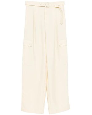 AURALEE Pantalones Cargo Estructurados - Blanco